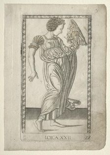 Logic (from the Tarocchi, series C: Liberal Arts, #22), before 1467. Creator: Master of the E-Series Tarocchi (Italian, 15th century)