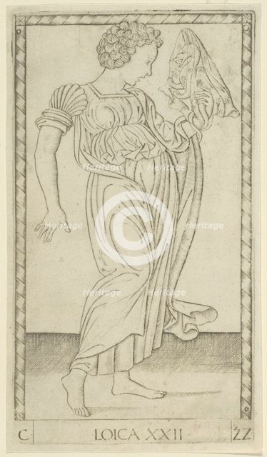 Logic, plate 22 from Arts and Sciences, c.1465. Creator: Unknown.