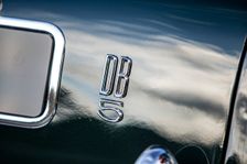 Logo on a 1965 Aston Martin DB5. Creator: Unknown