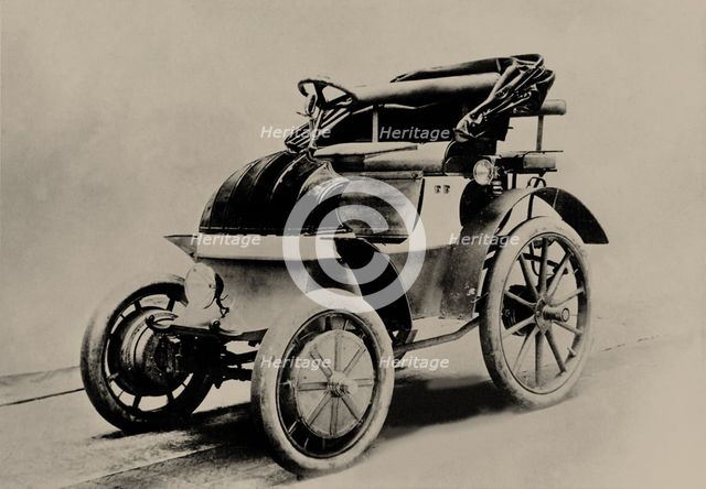 Lohner-Porsche at the Exposition Universelle of 1900 in Paris, 1900.