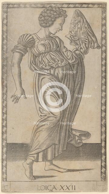 Loica (Logic), c. 1465. Creator: Master of the E-Series Tarocchi.