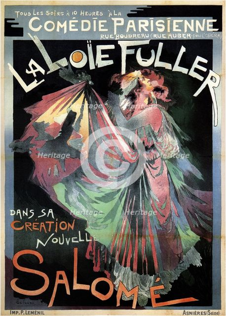 Loïe Fuller as Salomé, 1895. Artist: Feure, Georges de (1868–1928)