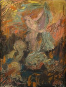 Loïe Fuller, c1892-1895. Creator: Groux, Henry de (1856-1930)