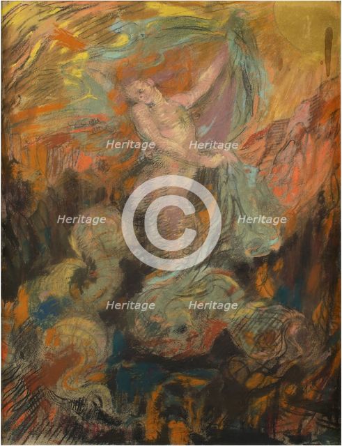 Loïe Fuller, c1892-1895. Creator: Groux, Henry de (1856-1930).