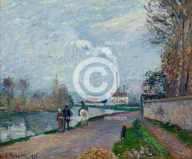 L'Oise à Pontoise, 1876.