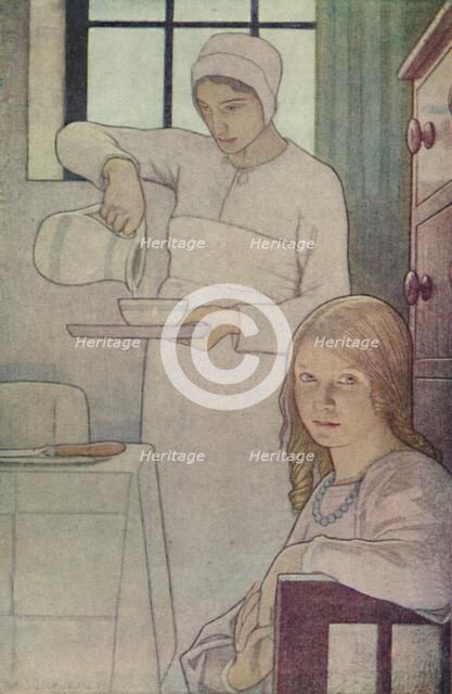 'Lois and Her Nurse. From 'A Book of Quaker Saints.' (L. V. Hodgkin.)', 1923. Artist: Frederick Cayley Robinson.