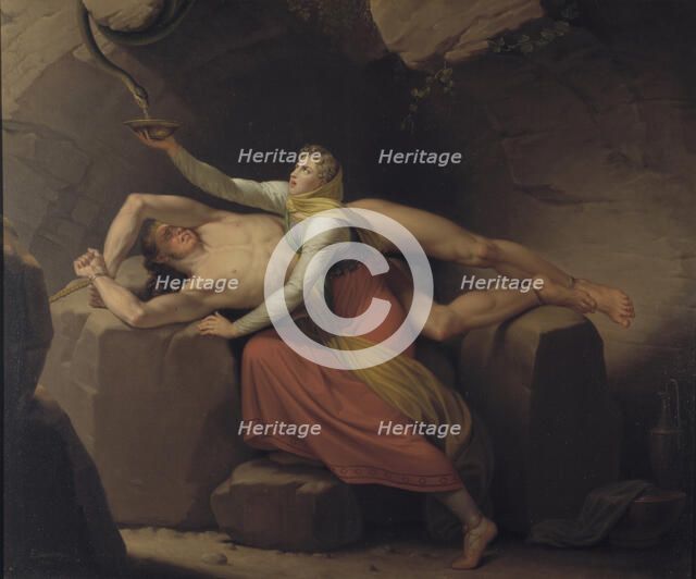 Loki and Siguna, 1810. Creator: CW Eckersberg.