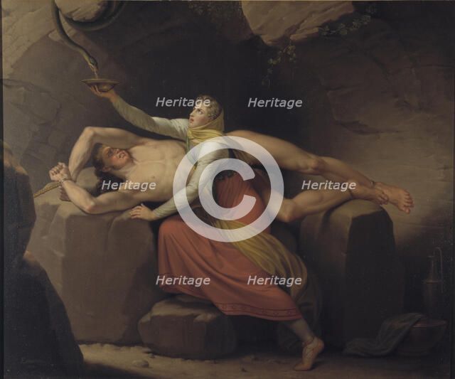 Loki and Sigyn, 1810. Creator: Eckersberg, Christoffer-Wilhelm (1783-1853).