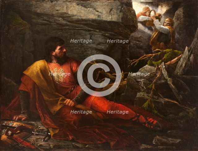 Lokietek in the Cave, 1881. Creator: Magdalena Andrzejkowicz.