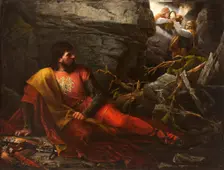 Lokietek in the Cave, 1881. Creator: Magdalena Andrzejkowicz