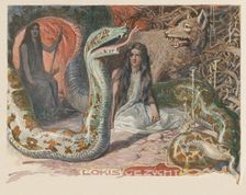 Loki's brood. From Valhalla: Gods of the Teutons, c. 1905