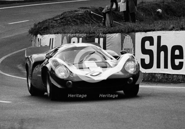 Lola T70, Aston during test day at Le Mans 1967. Creator: Unknown.