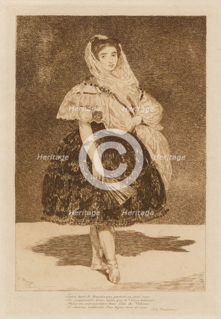 Lola de Valence, 1862. Creator: Edouard Manet.