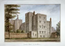 Lollard's Tower, Lambeth Palace, London, 1831. Artist: John Buckler