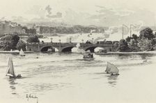 Lombardsbrucke, 1893. Creator: Fritz Stoltenberg