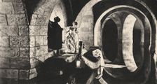Lon Chaney and Mary Philbin in "The Phantom of the Opera" by Rupert Julian, 1925. Creator: Anon