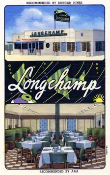 Longchamp Dining Salon, Amarillo, Texas, USA, 1949