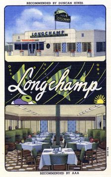 Longchamp Dining Salon, Amarillo, Texas, USA, 1949