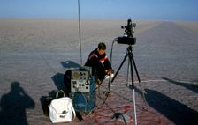 Longines timing equipment for Bluebird CN7's World Land Speed Record attempt, Lake Eyre, 1964. Creator: Unknown