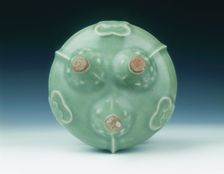 Longquan celadon tripod censer, Yuan dynasty, China, late 13th-early 14th century