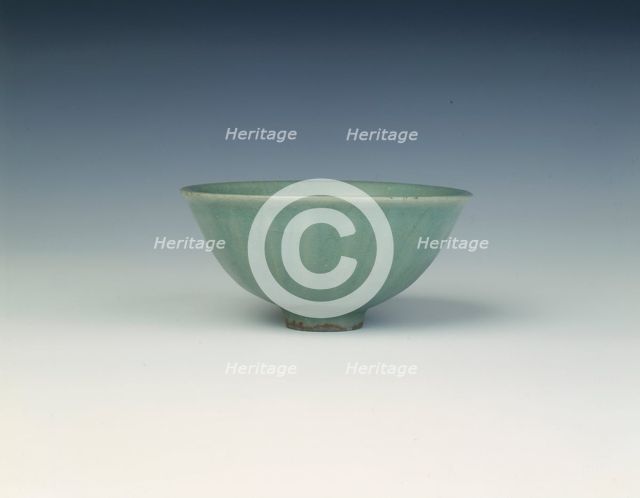 Longquan celadon bowl, Southern Song-Yuan dynasty, China, 13th century. Creator: Unknown.
