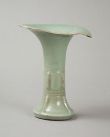 Longquan celadon gu vase, 12th century. Creator: Unknown