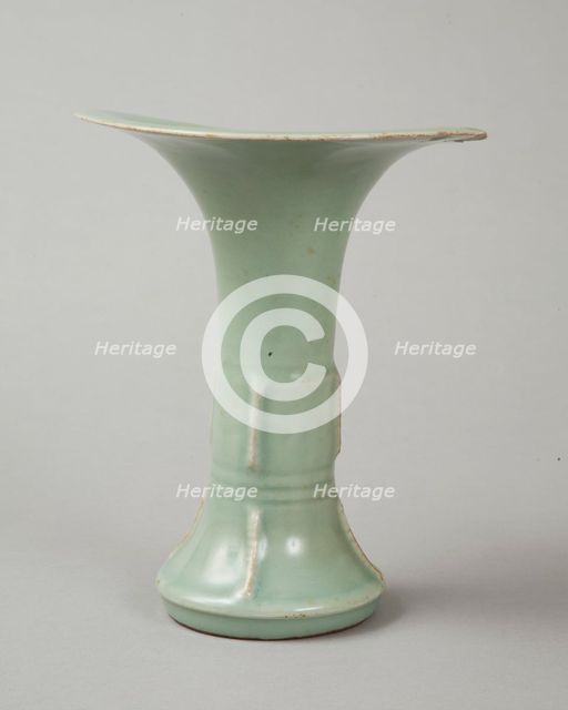 Longquan celadon gu vase, 12th century. Creator: Unknown.
