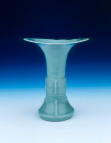 Longquan celadon gu vase, Southern Song dynasty, China, 1127-1200. Creator: Unknown