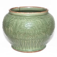 Longquan celadon jar, 14th century. Creator: Unknown