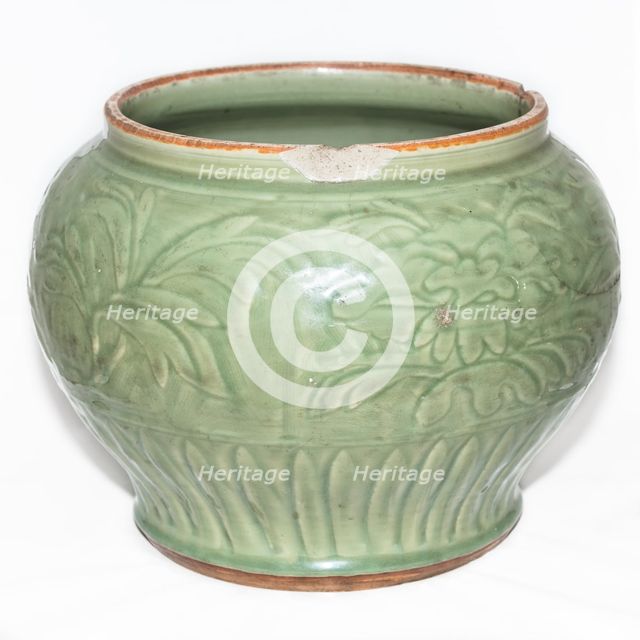 Longquan celadon jar, 14th century. Creator: Unknown.