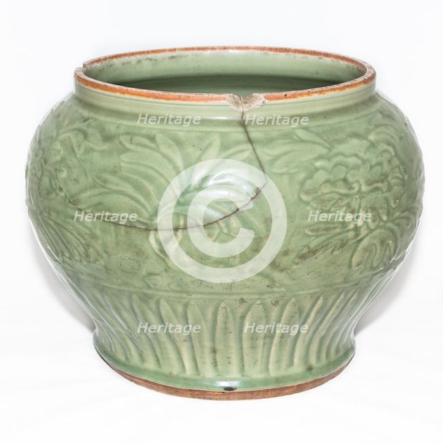Longquan celadon jar, 14th century. Creator: Unknown.