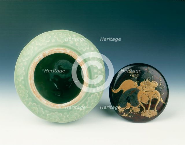 Longquan celadon jarlet, Yuan dynasty, China, 1279-1368. Creator: Unknown.