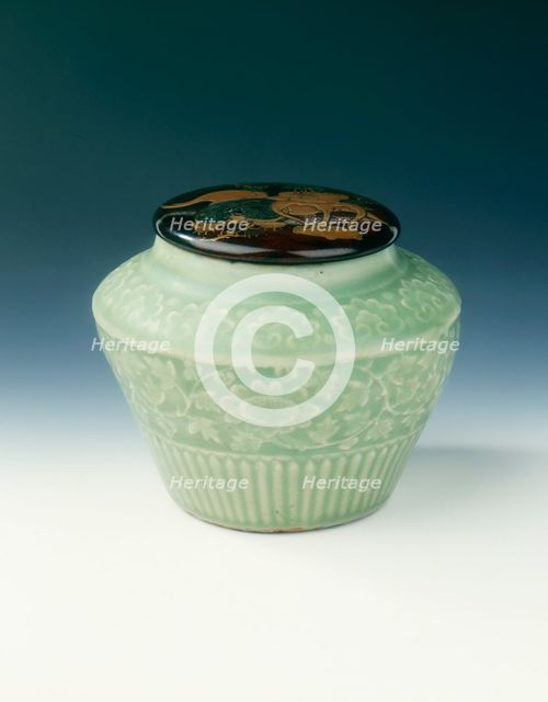 Longquan celadon jarlet, Yuan dynasty, China, 1279-1368. Creator: Unknown.