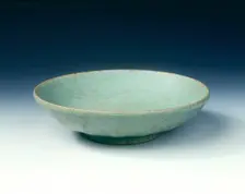 Longquan celadon saucer with crackled Guan type glaze, Southern Song dynasty, China, 1127-1279. Creator: Unknown