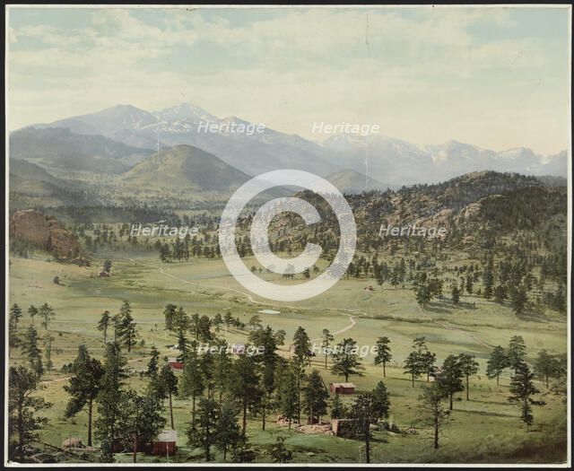 Long's Peak from Estes Park, Colorado, c1900. Creator: William H. Jackson.