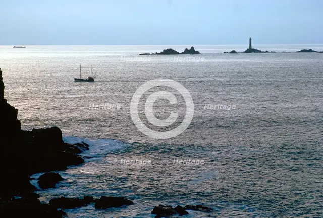 Longships Lighthouse from Lands End.