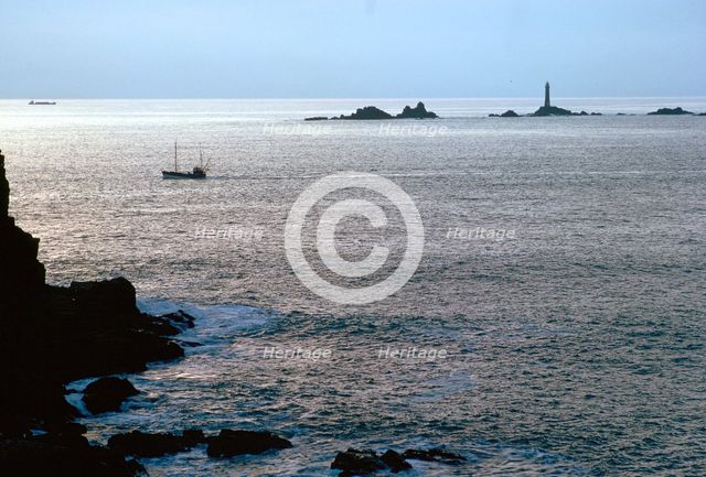 Longships Lighthouse from Lands End.