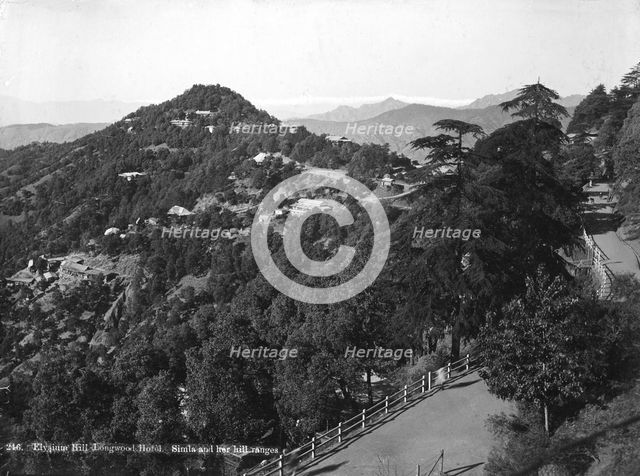 Longwood Hotel, Elysium Hill, Shimla hill range, India, early 20th century. Artist: Unknown