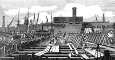 London Main Drainage: Pumping-station at Deptford Creek, 1861. Creator: Unknown