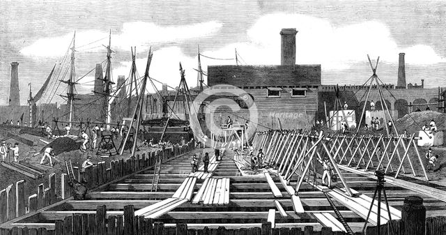 London Main Drainage: Pumping-station at Deptford Creek, 1861. Creator: Unknown.