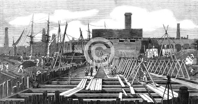 London Main Drainage: Pumping-station at Deptford Creek, 1861. Creator: Unknown.