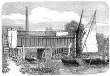 London Main-Drainage Works: Aqueduct at Abbey Mills, Stratford, 1864. Creator: Unknown