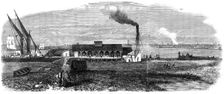 London Main Drainage: works at Barking Creek Outfall, 1861. Creator: Unknown