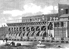 London Main Drainage: the Concrete Mills at Plaistow, 1861. Creator: Unknown