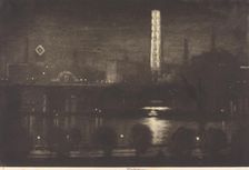 London Night, Whiskey and Tea, 1909. Creator: Joseph Pennell
