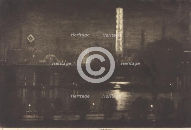 London Night, Whiskey and Tea, 1909. Creator: Joseph Pennell.