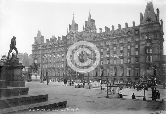 London & North Western Hotel, Liverpool, 1890-1910. Artist: Unknown
