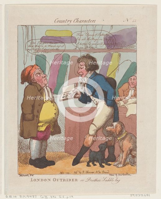 London Outrider, or Brother Saddlebag, September 10, 1799., September 10, 1799. Creator: Thomas Rowlandson.