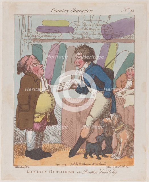London Outrider, or Brother Saddlebag, September 10, 1799., September 10, 1799. Creator: Thomas Rowlandson.