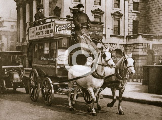 London omnibus, early 20th century.  Creator: Unknown.